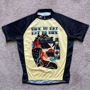 Performance Brand Ride to Eat Short Sleeve Cycling Jersey